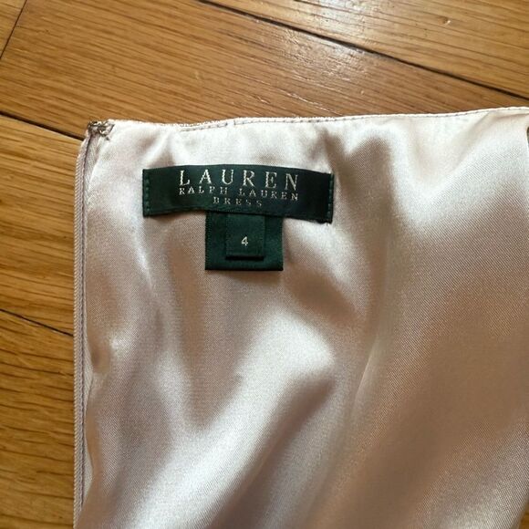 Lauren Ralph Lauren Gold Elegant Metallic Dress - Picture 4 of 8